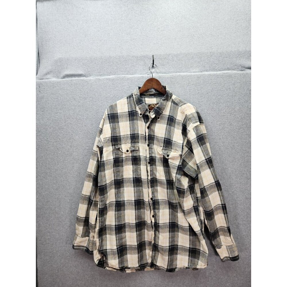 Walls Authentic‎ Ranch Wear Plaid Flannel Shirt Long Sleeve Button-Up X Large